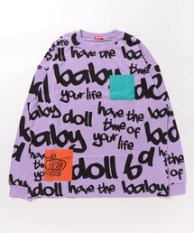 BABYDOLL（ベビードール）の「親子お揃い ロゴ 総柄 ロングTシャツ 8831A（Tシャツ/カットソー）」