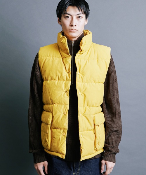 【セール】【SELECT】IR:N/C RIPSTOP HOOD ECO DOWN JACKET:ナイロン/コットン リップストップ エコダウン ベスト（ダウンベスト）｜Magine（マージン）