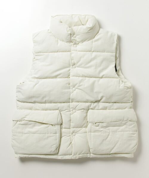 【セール】【SELECT】IR:N/C RIPSTOP HOOD ECO DOWN JACKET:ナイロン/コットン リップストップ エコダウン ベスト（ダウンベスト）｜Magine（マージン）