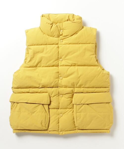 【セール】【SELECT】IR:N/C RIPSTOP HOOD ECO DOWN JACKET:ナイロン/コットン リップストップ エコダウン ベスト（ダウンベスト）｜Magine（マージン）