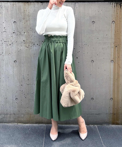 PICCIN(ピッチン)の「ラメタートル無地ニット(ニット/セーター・レディース・オフホワイト/ブラック/ベージュ/グリーン/イエロー/レッド・M)」の11枚目の写真