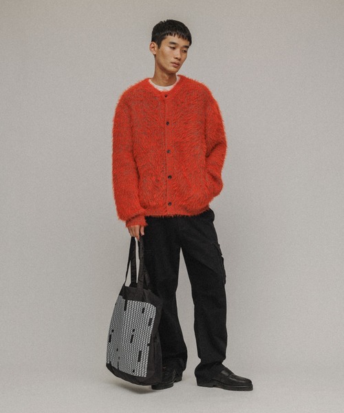 M TO R（ムウトアール）の「［BAG］M TO R ORIGINAL LOGO NYLON TOTE（トートバッグ・レディース・ワイン/ブラック・FREE）」の5枚目の写真
