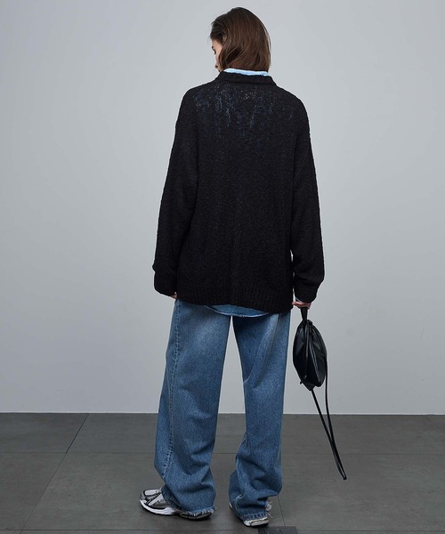 ENDER PRODUCTS（エンダープロダクツ）の「オーバーサイズロービングチャンキープルオーバーニット【ENDER PRODUCTS/エンダープロダクツ】（ニット/セーター・メンズ・アイボリー/グリーン/ブルー/ブラック・L/M）」の6枚目の写真