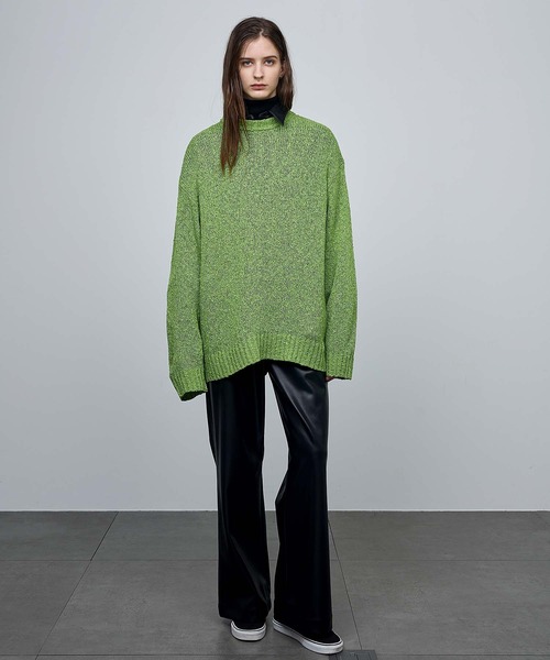 ENDER PRODUCTS（エンダープロダクツ）の「オーバーサイズロービングチャンキープルオーバーニット【ENDER PRODUCTS/エンダープロダクツ】（ニット/セーター・メンズ・アイボリー/グリーン/ブルー/ブラック・L/M）」の11枚目の写真