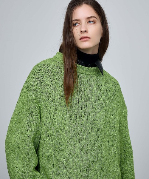 ENDER PRODUCTS（エンダープロダクツ）の「オーバーサイズロービングチャンキープルオーバーニット【ENDER PRODUCTS/エンダープロダクツ】（ニット/セーター・メンズ・アイボリー/グリーン/ブルー/ブラック・L/M）」の14枚目の写真