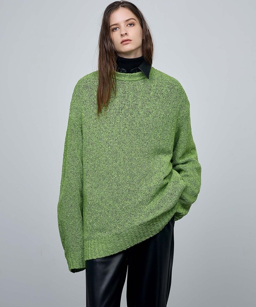 ENDER PRODUCTS（エンダープロダクツ）の「オーバーサイズロービングチャンキープルオーバーニット【ENDER PRODUCTS/エンダープロダクツ】（ニット/セーター・メンズ・アイボリー/グリーン/ブルー/ブラック・L/M）」の17枚目の写真