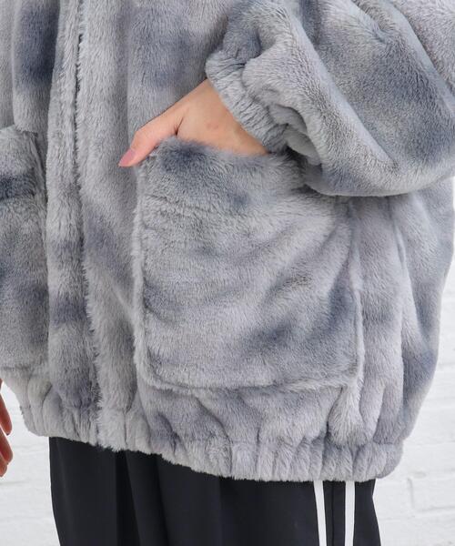 PINK-latte（ピンクラテ）の「◆アニマルエコファーブルゾン（ブルゾン・キッズ・ピンク/ブラック/アイボリー/ブラック系1・14/15 /16）」の9枚目の写真