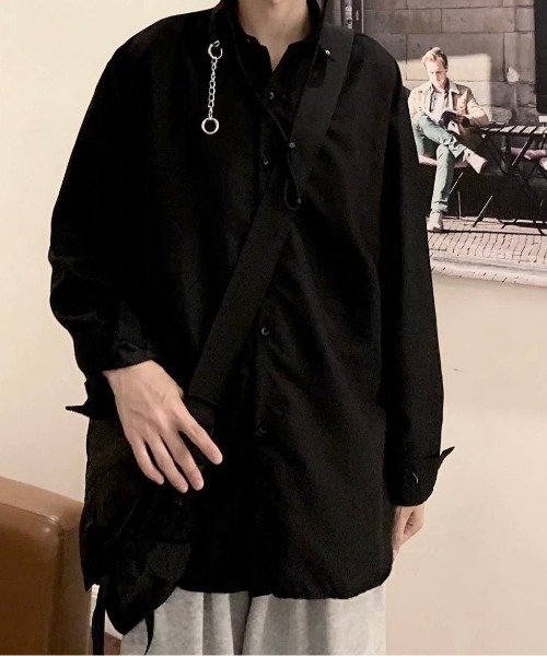 VIBGYOR(ヴィブジョー)の「【バーレスク】ビジューチェーンシャツ(BQ)(シャツ/ブラウス・レディース・ホワイト/ブラック・FREE)」の8枚目の写真