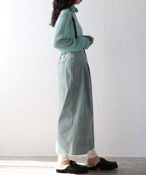 COMMRE（コムル）の「シアーモヘアタートル（ニット/セーター・レディース・オレンジ/ライム/ホワイト・FREE）」の12枚目の写真