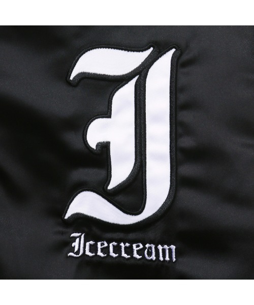 ICECREAM（アイスクリーム）の「SATIN VARSITY JACKET（ブルゾン・メンズ・グレー/ブラック/ブルー・X-LARGE/LARGE/MEDIUM/SMALL）」の7枚目の写真