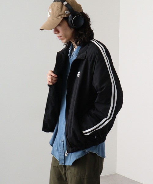 STARTER BLACK LABEL（スターターブラックレーベル）の「STARTER BLACK LABEL ナイロンワッシャー 袖ライン ラグラン 裏メッシュトラックジャケット（ナイロンジャケット・メンズ・ブラック・M/L/XL）」の19枚目の写真