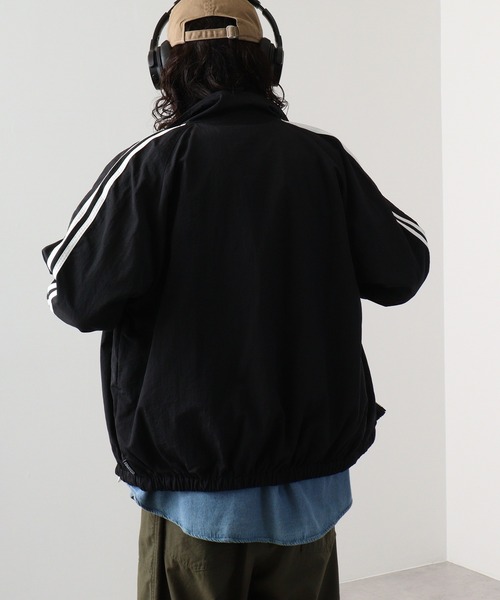 STARTER BLACK LABEL（スターターブラックレーベル）の「STARTER BLACK LABEL ナイロンワッシャー 袖ライン ラグラン 裏メッシュトラックジャケット（ナイロンジャケット・メンズ・ブラック・M/L/XL）」の20枚目の写真