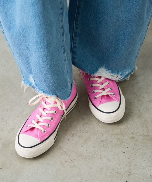CONVERSE（コンバース）の「【CONVERS】ALL STAR BURNTCOLORS OX（スニーカー・レディース・ピンク/ブルー/ブラック・23.5cm/24.5cm）」の4枚目の写真