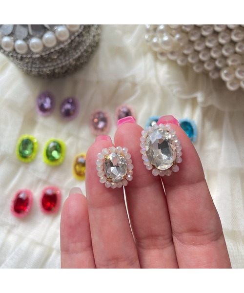 即購入⭕️ Seads Mara 多色ビジューピアス 2025年最新】sea,ds mara ピアス(両耳用)の人気アイテム - メルカリ