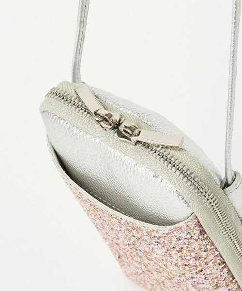 BEAUTY&YOUTH UNITED ARROWS（ビューティーアンドユースユナイテッドアローズ）の「レザー×グリッター ジップスリム ウォレットショルダー（財布・レディース・ゴールド/ブラック/その他1・FREE）」の22枚目の写真