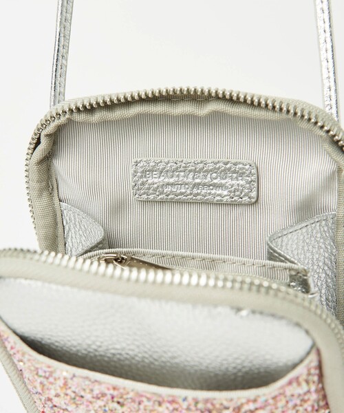 BEAUTY&YOUTH UNITED ARROWS（ビューティーアンドユースユナイテッドアローズ）の「レザー×グリッター ジップスリム ウォレットショルダー（財布・レディース・ゴールド/ブラック/その他1・FREE）」の20枚目の写真