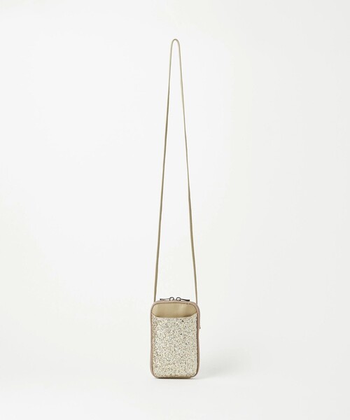 BEAUTY&YOUTH UNITED ARROWS（ビューティーアンドユースユナイテッドアローズ）の「レザー×グリッター ジップスリム ウォレットショルダー（財布・レディース・ゴールド/ブラック/その他1・FREE）」の17枚目の写真