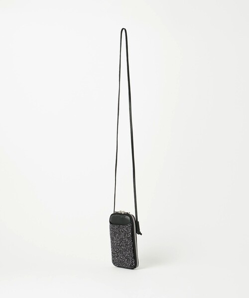 BEAUTY&YOUTH UNITED ARROWS（ビューティーアンドユースユナイテッドアローズ）の「レザー×グリッター ジップスリム ウォレットショルダー（財布・レディース・ゴールド/ブラック/その他1・FREE）」の10枚目の写真