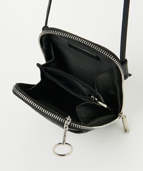 BEAUTY&YOUTH UNITED ARROWS（ビューティーアンドユースユナイテッドアローズ）の「レザー×グリッター ジップスリム ウォレットショルダー（財布・レディース・ゴールド/ブラック/その他1・FREE）」の8枚目の写真