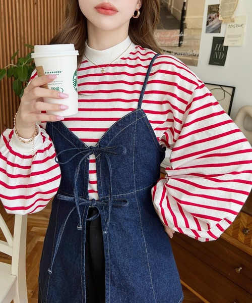 moment+（モーメントプラス）の「ライトオンスデニムダブルリボン