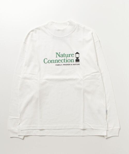 COLEMAN(コールマン)の「【 Coleman / コールマン 】ヘビーウエイト モックネック ロングスリーブ Tシャツ ロンT CM6728 KTF(Tシャツ/カットソー・メンズ・ホワイト/ブラック・M/L/S/XL)」の2枚目の写真