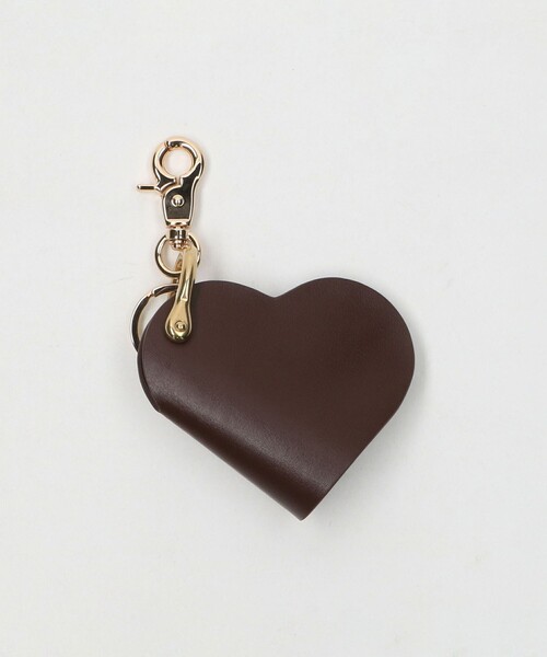 HASHIBAMI（ハシバミ）の「＜Hashibami＞ハート キーリング（キーケース/キーアクセサリー・レディース・ブラック/ピンク/イエロー/ターコイズブルー/オレンジ/ダークブラウン/ライトピンク・FREE）」の3枚目の写真
