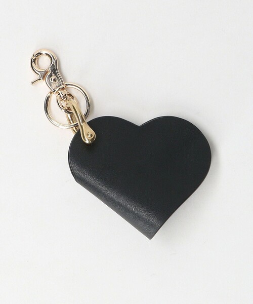 HASHIBAMI（ハシバミ）の「＜Hashibami＞ハート キーリング（キーケース/キーアクセサリー・レディース・ブラック/ピンク/イエロー/ターコイズブルー/オレンジ/ダークブラウン/ライトピンク・FREE）」の2枚目の写真