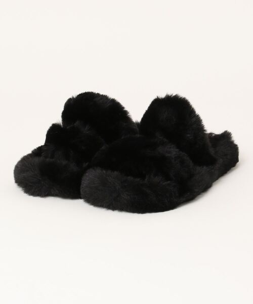 Mayree（メイリー）の「【resonance】ファー　フラット　サンダル　スリッパ　ルームシューズ（サンダル・レディース・モカ/マスタード/アイボリー/ブラック/ブルーグレー/サーモンピンク・37/23.5cm/38/24.5cm）」の9枚目の写真
