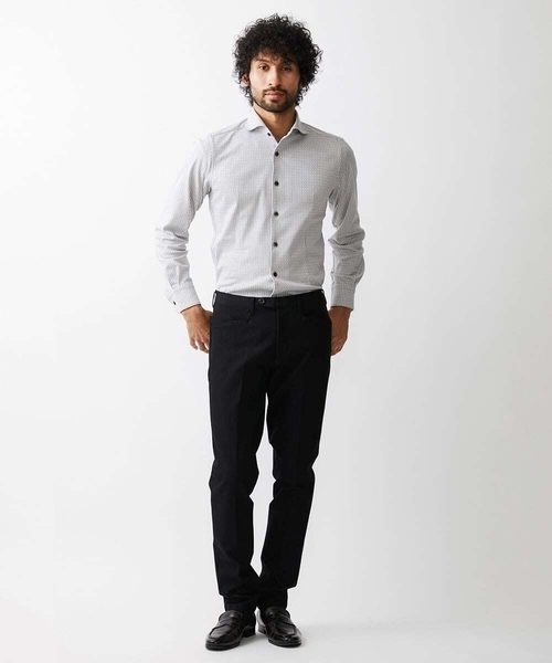 MICHEL KLEIN HOMME (ミッシェルクランオム)の「《日本製》立体柄ストレッチラッセルシャツ(シャツ/ブラウス・メンズ・ネイビー/グレー/ホワイト・MEDIUM/LARGE/X-LARGE)」の17枚目の写真