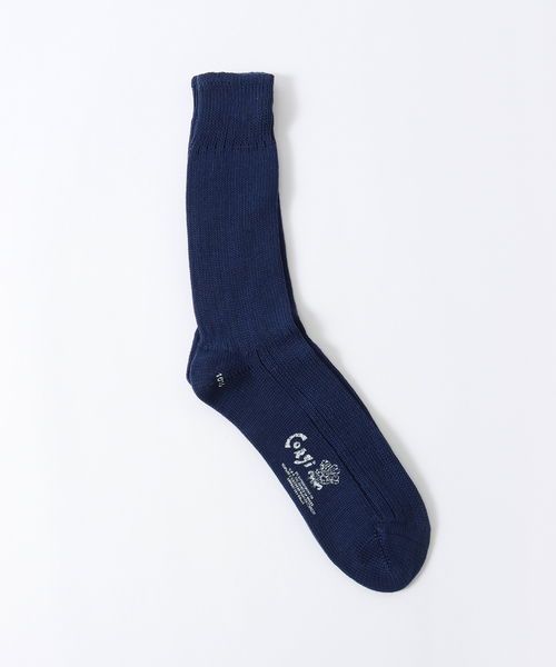 CORGI（コーギ）の「【CORGI / コーギー】マーセライズソックスNVY（ソックス/靴下・メンズ・ネイビー/ブラウン/チャコールグレー/ブラウン系その他・FREE）」の4枚目の写真