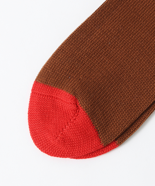 CORGI（コーギ）の「【CORGI / コーギー】マーセライズソックスNVY（ソックス/靴下・メンズ・ネイビー/ブラウン/チャコールグレー/ブラウン系その他・FREE）」の6枚目の写真