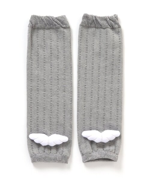 apres les cours(アプレレクール)の「天使&ハートモチーフレッグウォーマー(レッグウォーマー・キッズ・アイボリー/ブルー/ピンク/グレー・90)」の8枚目の写真