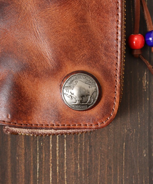 1004ST（イチマルマルヨンエスティ―）の「牛革 財布 キーケース（コインケース・メンズ・ブラック/ブラウン・F）」の11枚目の写真