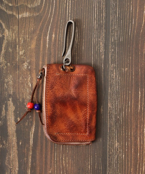 1004ST（イチマルマルヨンエスティ―）の「牛革 財布 キーケース（コインケース・メンズ・ブラック/ブラウン・F）」の5枚目の写真