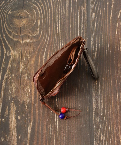 1004ST（イチマルマルヨンエスティ―）の「牛革 財布 キーケース（コインケース・メンズ・ブラック/ブラウン・F）」の7枚目の写真