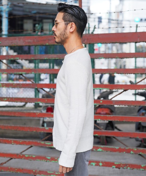 jiggys shop(ジギーズショップ)の「モールニットクルーネックセーター(ニット/セーター・メンズ・ブラックミックス/ブラック/ホワイト・LARGE/MEDIUM)」の14枚目の写真