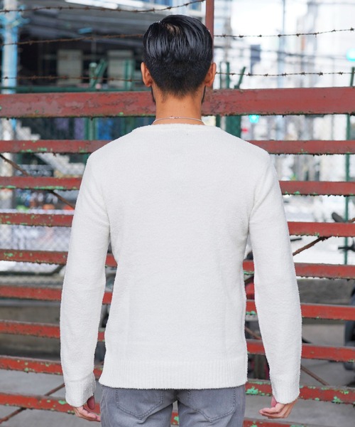 jiggys shop(ジギーズショップ)の「モールニットクルーネックセーター(ニット/セーター・メンズ・ブラックミックス/ブラック/ホワイト・LARGE/MEDIUM)」の15枚目の写真