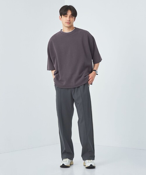 green label relaxing（グリーンレーベルリラクシング）の「【WEB限定】＜GLR or＞サイドライン トラック パンツ（その他パンツ・メンズ・ダークグレー/ブラック・S/M/L）」の3枚目の写真