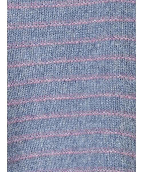 ehka sopo（エヘカソポ）の「ボーダーボリュームスリーブニット（ニット/セーター・レディース・オフホワイト/ピンク/ブルー/キナリ・F）」の8枚目の写真