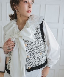 ツイードベスト