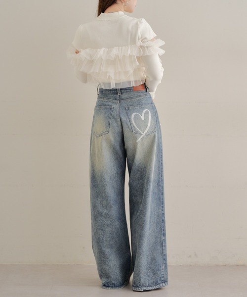 2WAY】チュールレイヤードニット（ニット/セーター）｜Chico（チコ）の