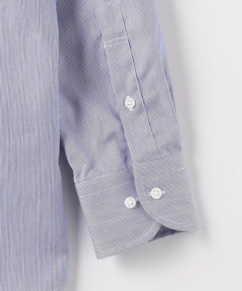 green label relaxing（グリーンレーベルリラクシング）の「コットン ナローストライプ スリム ショートワイド ドレスシャツ -イージーアイロン-（シャツ/ブラウス・メンズ・イエロー/ネイビー/ライラック・42cm/39cm/43cm/40cm/41cm/37cm/38cm）」の15枚目の写真