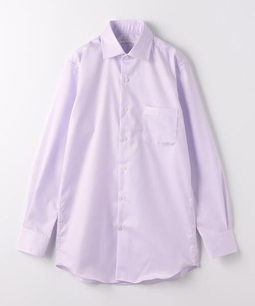 green label relaxing（グリーンレーベルリラクシング）の「コットン ナローストライプ スリム ショートワイド ドレスシャツ -イージーアイロン-（シャツ/ブラウス・メンズ・イエロー/ネイビー/ライラック・42cm/39cm/43cm/40cm/41cm/37cm/38cm）」の18枚目の写真