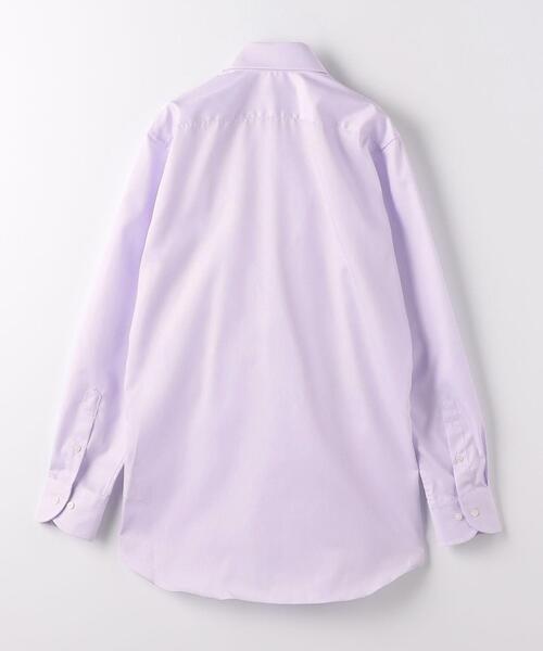 green label relaxing（グリーンレーベルリラクシング）の「コットン ナローストライプ スリム ショートワイド ドレスシャツ -イージーアイロン-（シャツ/ブラウス・メンズ・イエロー/ネイビー/ライラック・42cm/39cm/43cm/40cm/41cm/37cm/38cm）」の19枚目の写真