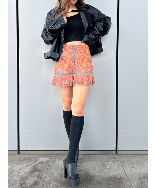DURAS（デュラス）の「Orignal pattern skirt（スカート・レディース・ピンク/ブルー・S/M）」の12枚目の写真