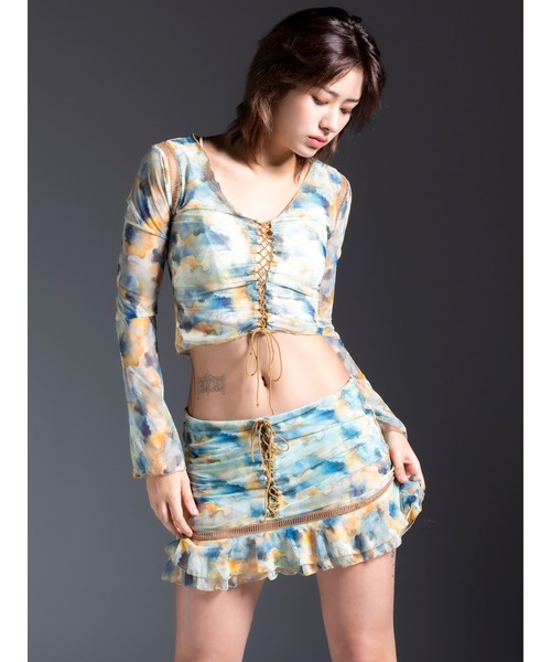 DURAS（デュラス）の「Orignal pattern skirt（スカート・レディース・ピンク/ブルー・S/M）」の16枚目の写真