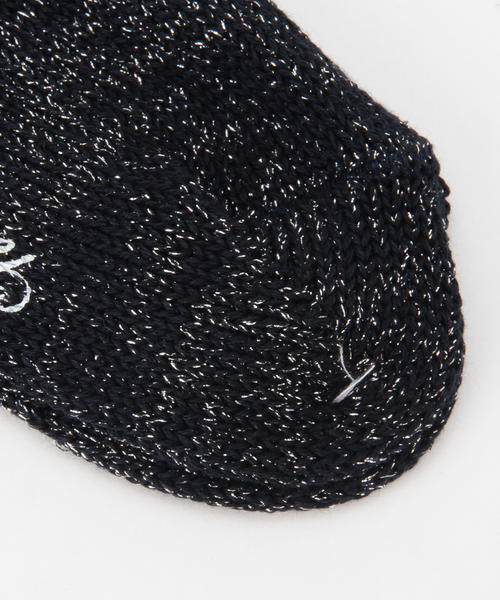 BEAMS BOY（ビームスボーイ）の「BEAMS BOY / ラメ リブ クルーソックス（ソックス/靴下・レディース・ホワイト/ネイビー/グレー/ブラック・ONE SIZE）」の7枚目の写真