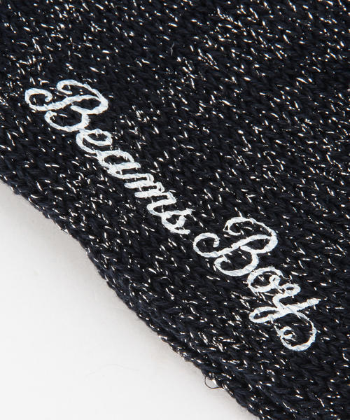 BEAMS BOY（ビームスボーイ）の「BEAMS BOY / ラメ リブ クルーソックス（ソックス/靴下・レディース・ホワイト/ネイビー/グレー/ブラック・ONE SIZE）」の8枚目の写真