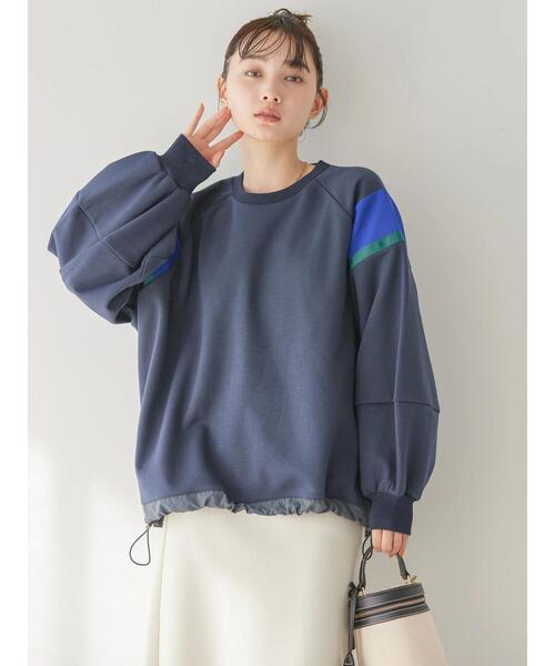 AMERICAN HOLIC（アメリカンホリック）の「ショルダーラインドロストポンチプルオーバー（Tシャツ/カットソー・レディース・ネイビー/ブラック/杢グレー・L/M）」の7枚目の写真