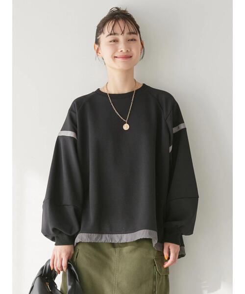 AMERICAN HOLIC（アメリカンホリック）の「ショルダーラインドロストポンチプルオーバー（Tシャツ/カットソー・レディース・ネイビー/ブラック/杢グレー・L/M）」の8枚目の写真